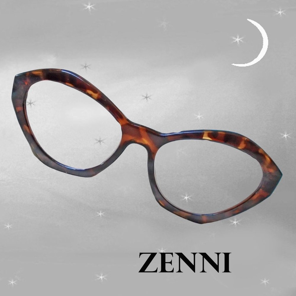 Zenni Unusual Geometric Tortoise Cateye Glasses